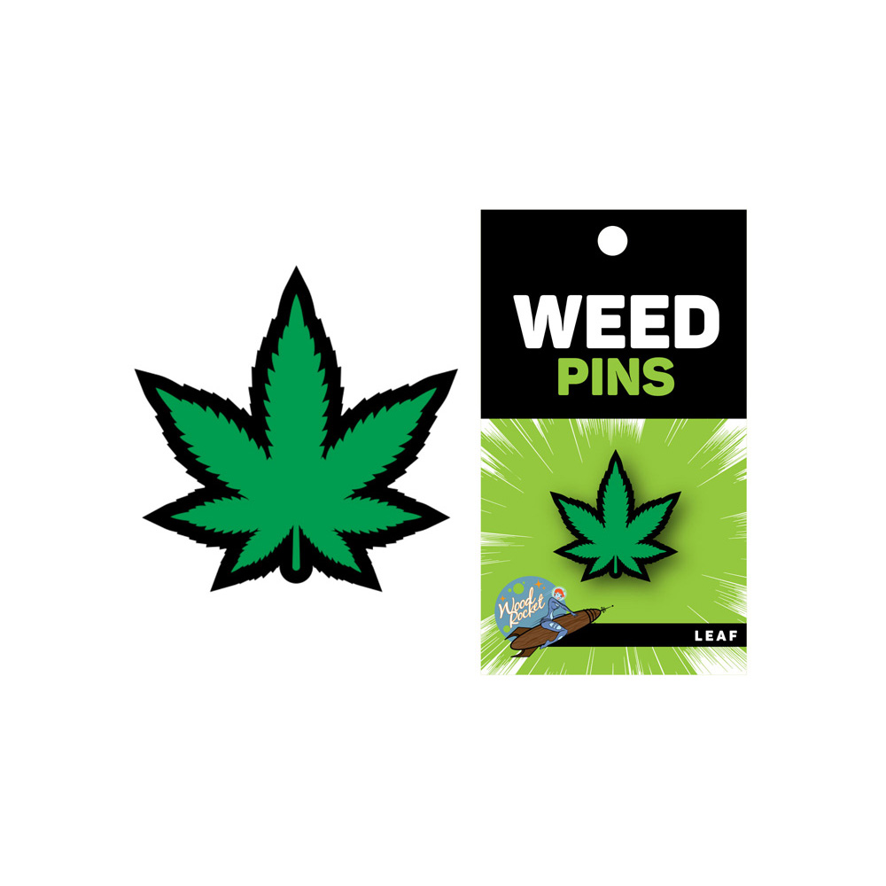 Green Marijuana Leaf Pin 1 Green Marijuana Leaf Pin