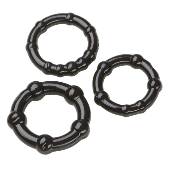 Cloud 9 Cockring Combo Beaded Black - Image 2