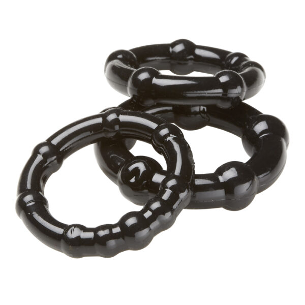 Cloud 9 Cockring Combo Beaded Black - Image 3