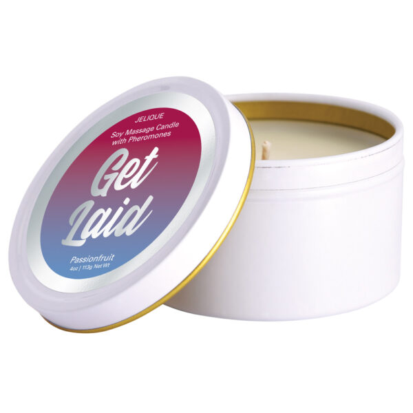 Massage Candle With Pheromones Get Laid Passion Fruit 4 oz. - Image 2