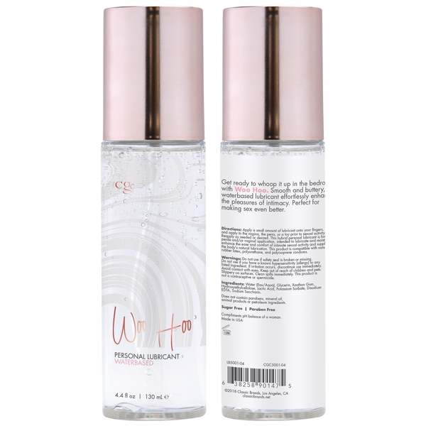 CG Woo Hoo Personal Lubricant Waterbased 4.4 oz. 3 CG Woo Hoo Personal Lubricant Waterbased 4.4 oz. - Image 3