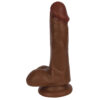 Thinz 6" Slim Dong W/Balls Chocolate - Image 2