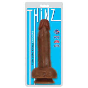 Thinz 7" Slim Dong W/Balls Chocolate