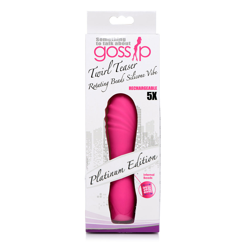 Gossip Rotating Beads Silicone Mini Vibe Magenta 1 Gossip Rotating Beads Silicone Mini Vibe Magenta