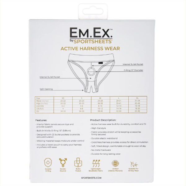 Em.Ex: Active Harness Wear Black Silhouette M - Image 2