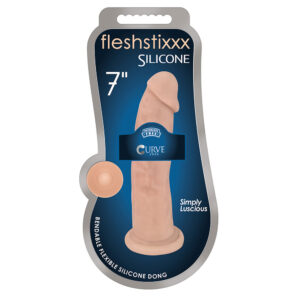 Fleshstixxx 7" Silicone Dildo Vanilla