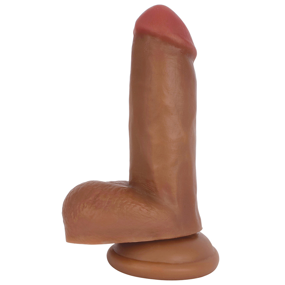 Jock 6" Dong With Balls Latte 2 Jock 6" Dong With Balls Latte - Image 2
