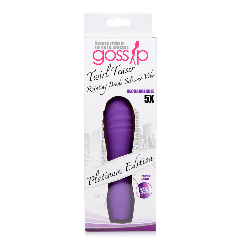 Gossip Rotating Beads Silicone Mini Vibe Violet 1 Gossip Rotating Beads Silicone Mini Vibe Violet