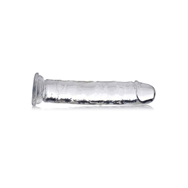 Jock C-Thru Slim 8" Clear Tpe Dildo - Image 2