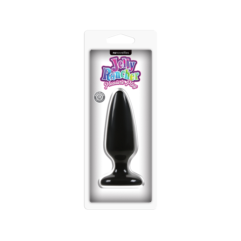 Jelly Rancher Pleasure Plug - Medium - Black 1 Jelly Rancher Pleasure Plug - Medium - Black