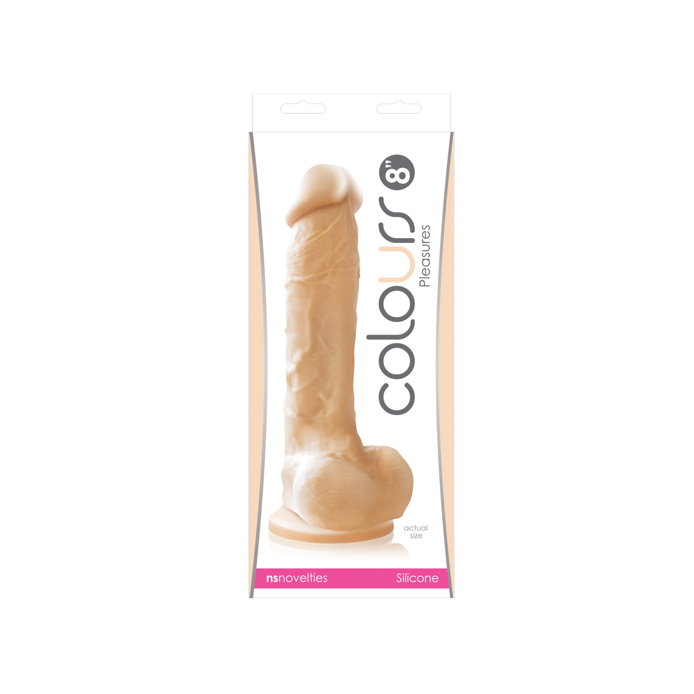 Colours Pleasures 8"- White 1 Colours Pleasures 8"- White