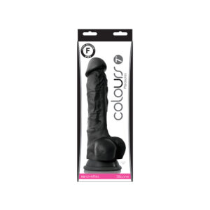 Colours Pleasures 7" Dildo Black