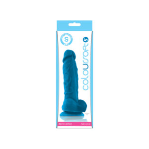Colour-Soft 5" Soft Dildo Blue