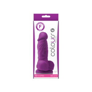 Colours Pleasures 4" Dildo Purple