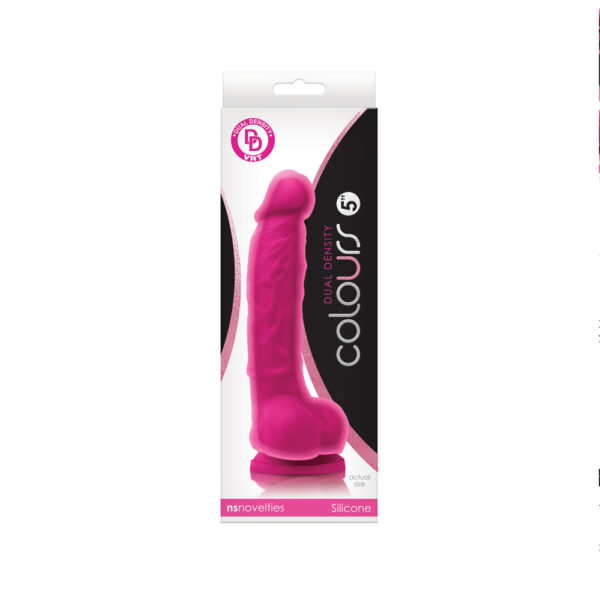 Colours Dual Density 5" Dildo Pink