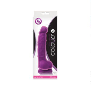 Colours Dual Density 5" Dildo Purple