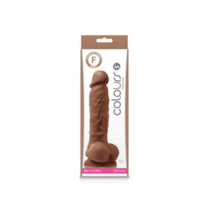 Colours Pleasures 5" Dildo Brown