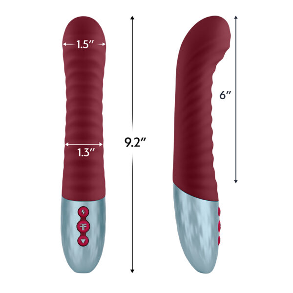Lola G Double Layered G-Spot Vibrator Maroon - Image 3