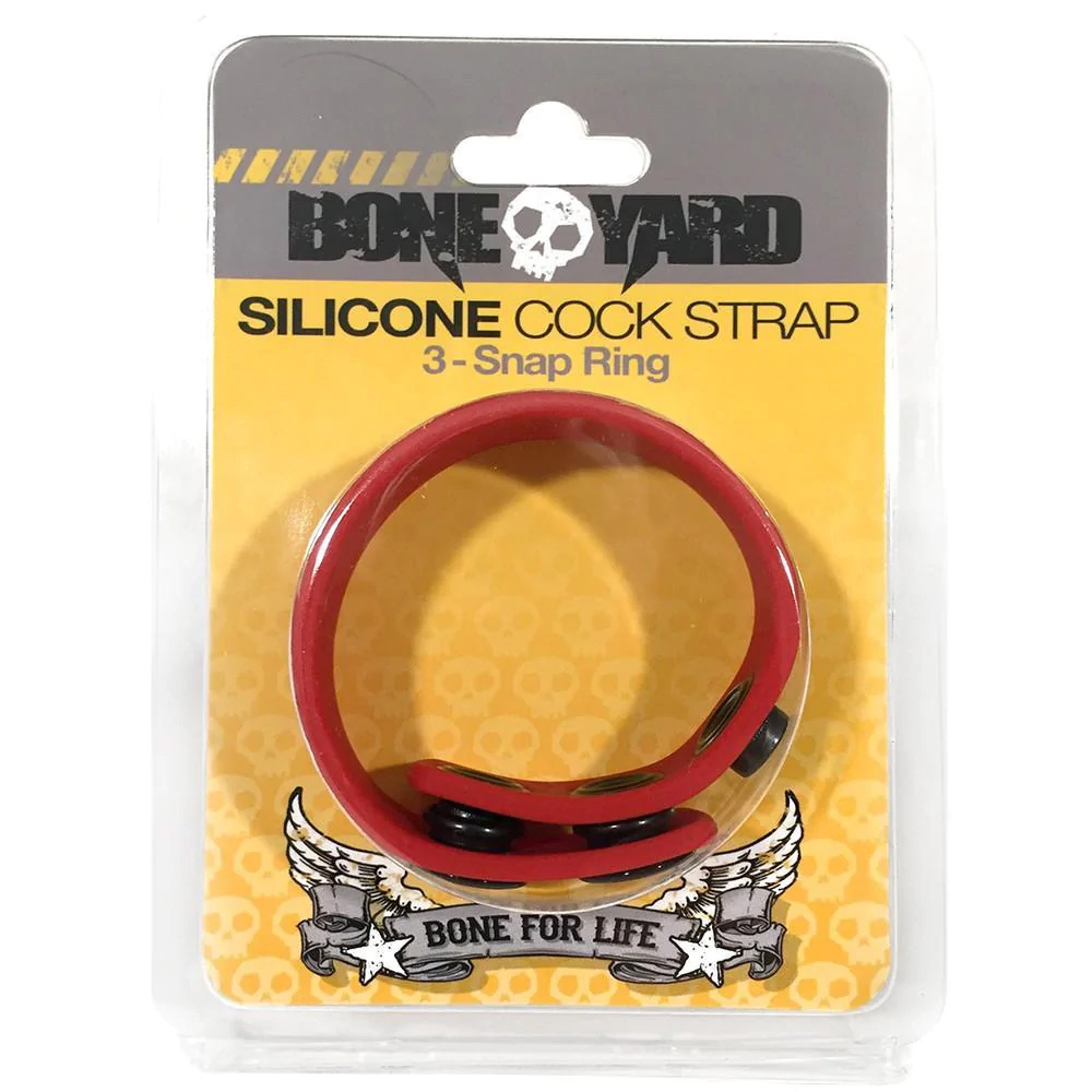 Boneyard Cock Strap Red 1 Boneyard Cock Strap Red