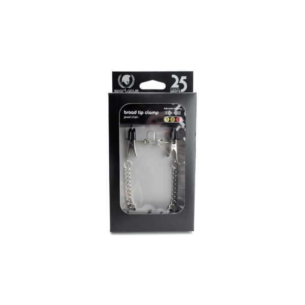 Broad Tip Clamp & Jewel Chain - Adj.