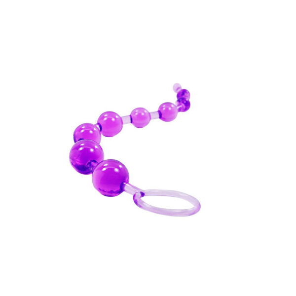 Cloud 9 Classic Anal Beads Purple - Image 2