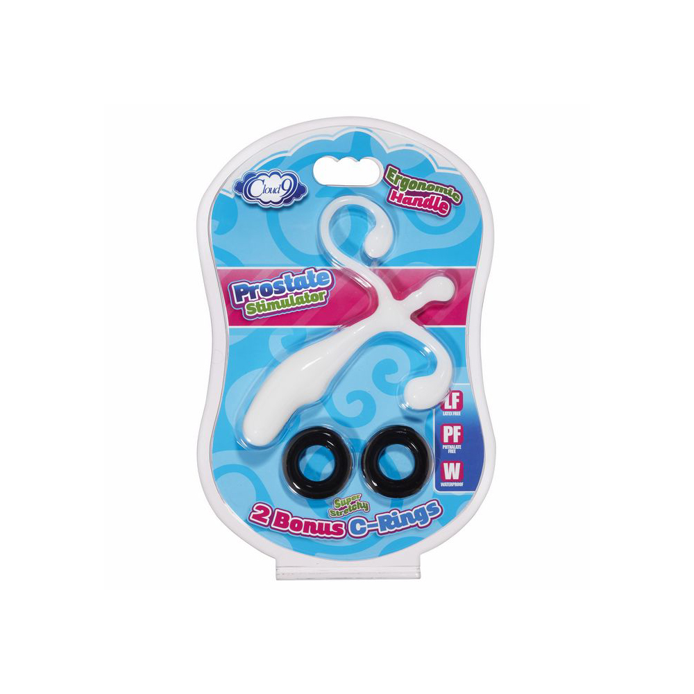 Cloud 9 Prostate Stimulator Kit White W/C Rings 1 Cloud 9 Prostate Stimulator Kit White W/C Rings