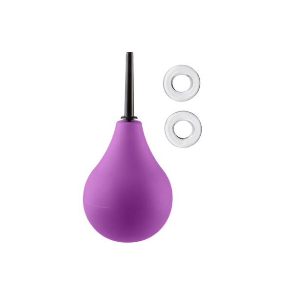 Cloud 9 Fresh + Deluxe Anal Soft Tip Enema Douche 7.6 oz. & Cock Rings - Image 2