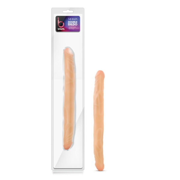 B Yours 14" Double Dildo Beige
