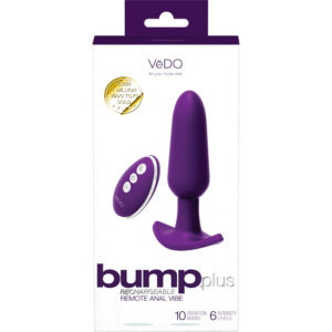 Bump Plus Rechargeable Remote Control Anal Vibe Deep Purple