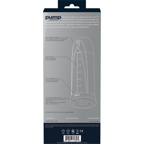 Pump Rechargeable Vacuum Penis Pump Just Black - Image 2