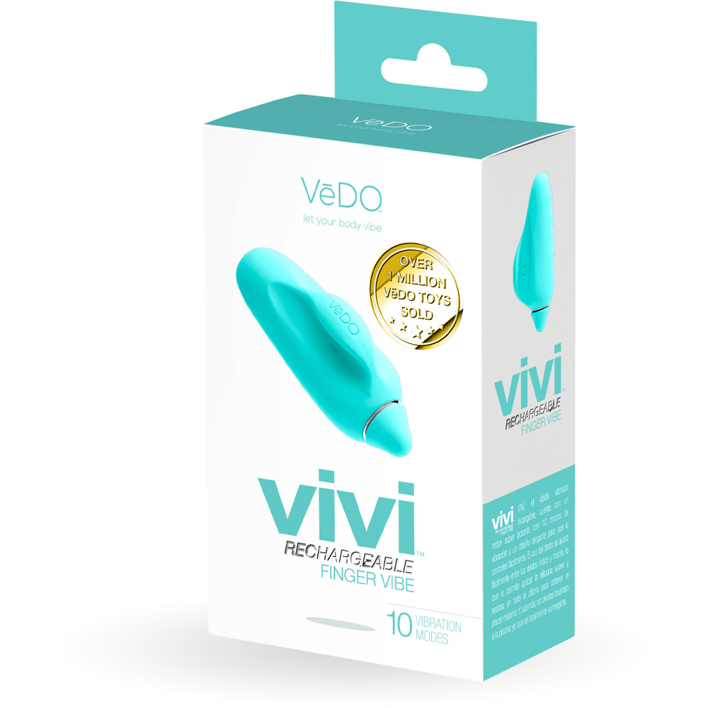 Vivi Rechargeable Finger Vibe Tease Me Turquoise 1 Vivi Rechargeable Finger Vibe Tease Me Turquoise