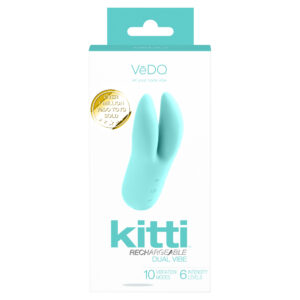 Kitti Rechargeable Dual Vibe Tease Me Turquoise