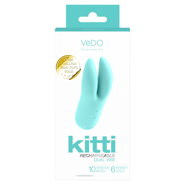 Kitti Rechargeable Dual Vibe Tease Me Turquoise