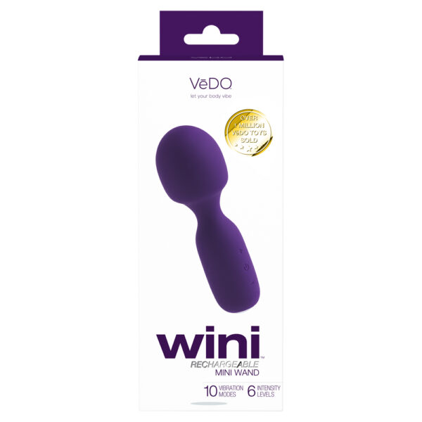 Wini Rechargeable Mini Wand Deep Purple
