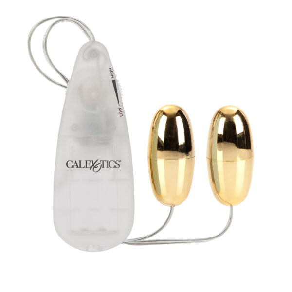Pocket Exotics Vibrating Double Gold Bullets Gold - Image 2