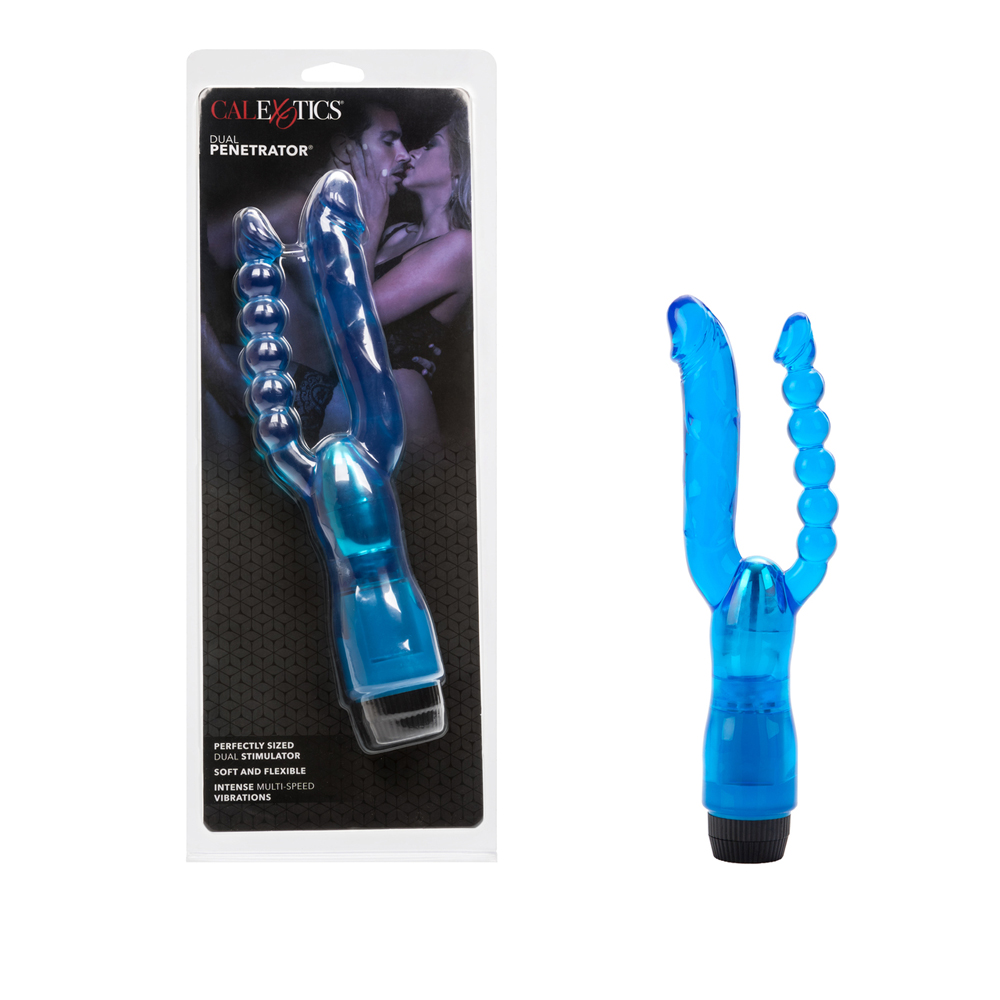 Dual Penetrator Vibrator Blue 1 Dual Penetrator Vibrator Blue