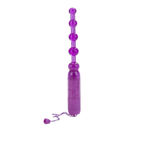 Waterproof Vibrating Pleasure Beads Purple - Image 2