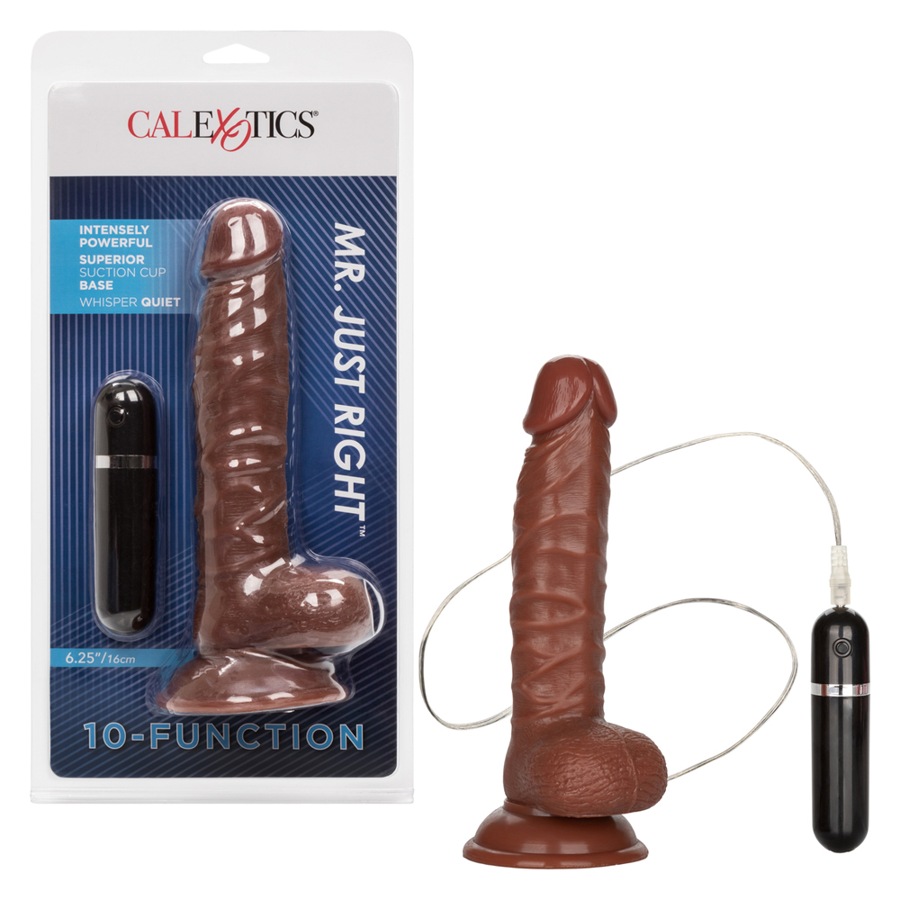 10-Function Mr. Just Right 6.25" Brown 1 10-Function Mr. Just Right 6.25" Brown
