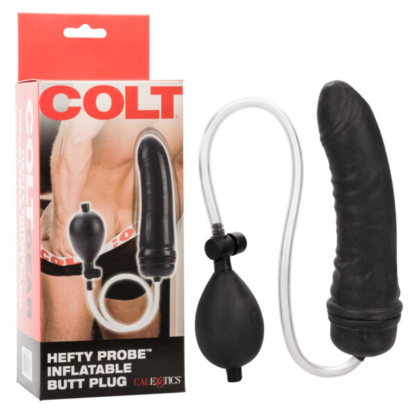 Colt Hefty Probe Inflatable Butt Plug Black