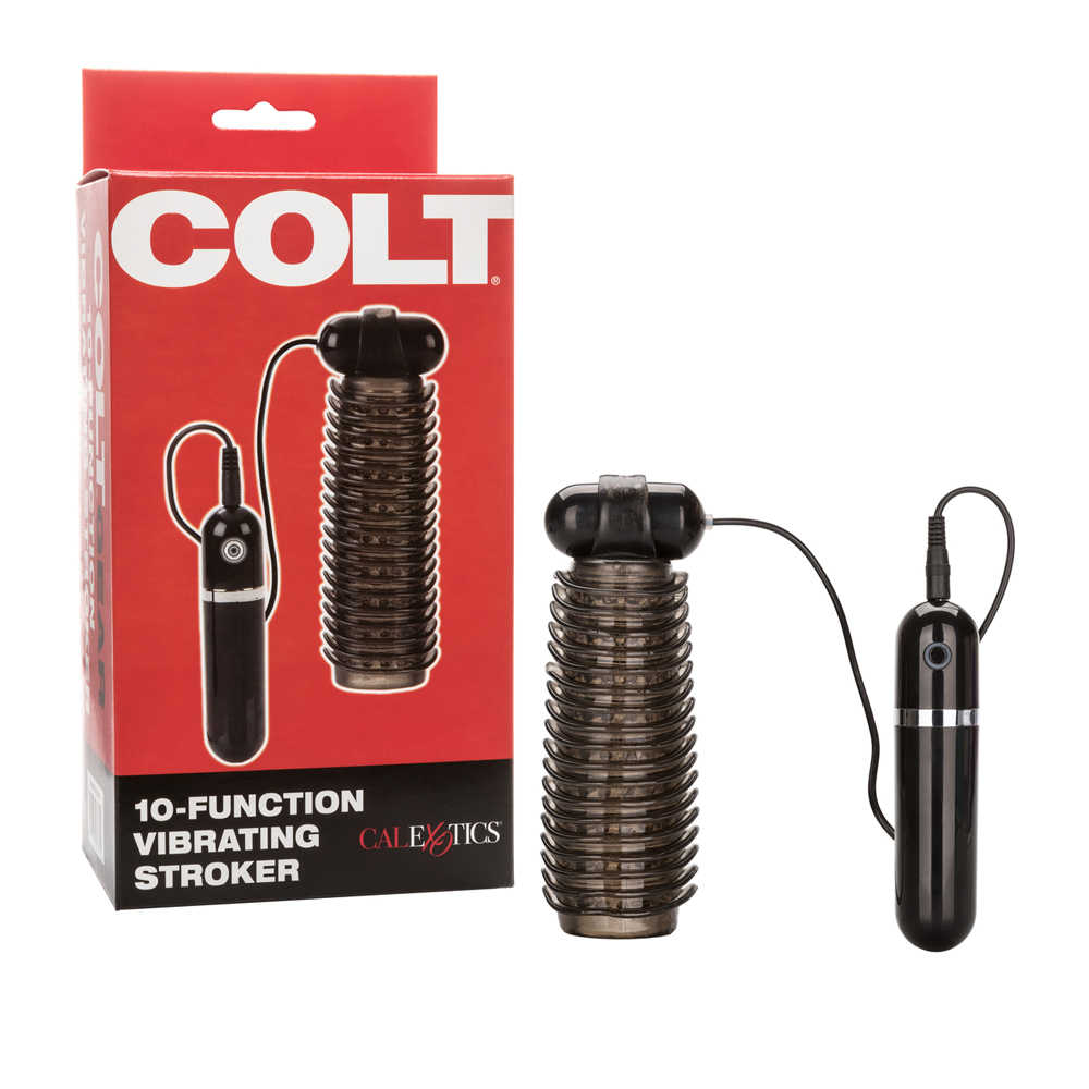 Colt 10-Function Vibrating Stroker Smoke 1 Colt 10-Function Vibrating Stroker Smoke
