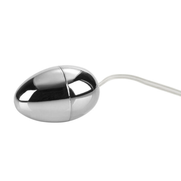 Pocket Exotics Vibrating Silver Egg Silver - Image 3