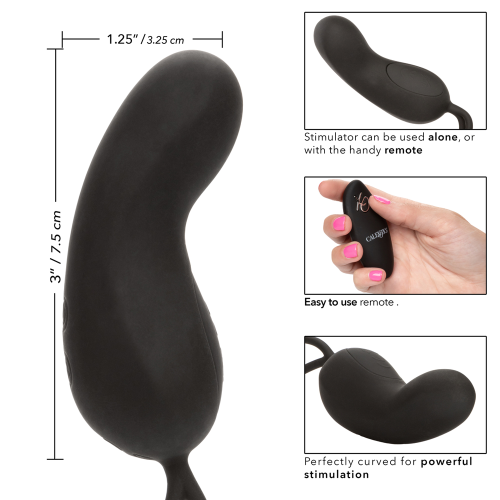 Silicone Remote Rechargeable Curve Black 3 Silicone Remote Rechargeable Curve Black - Image 3
