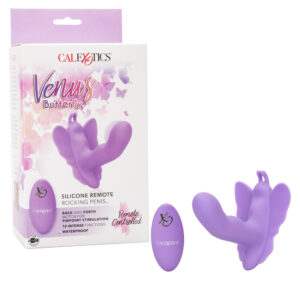 Venus Butterfly Silicone Remote Rocking Penis