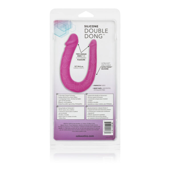 Silicone Double Dong Ac/Dc Dong Pink - Image 2