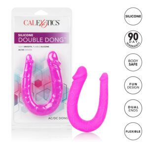 Silicone Double Dong Ac/Dc Dong Pink