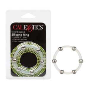 Steel Beaded Silicone Ring X-Large