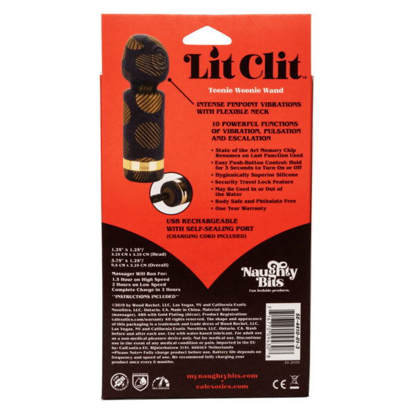 Naughty Bits Lit Clit Teeny Weenie Wand - Image 2