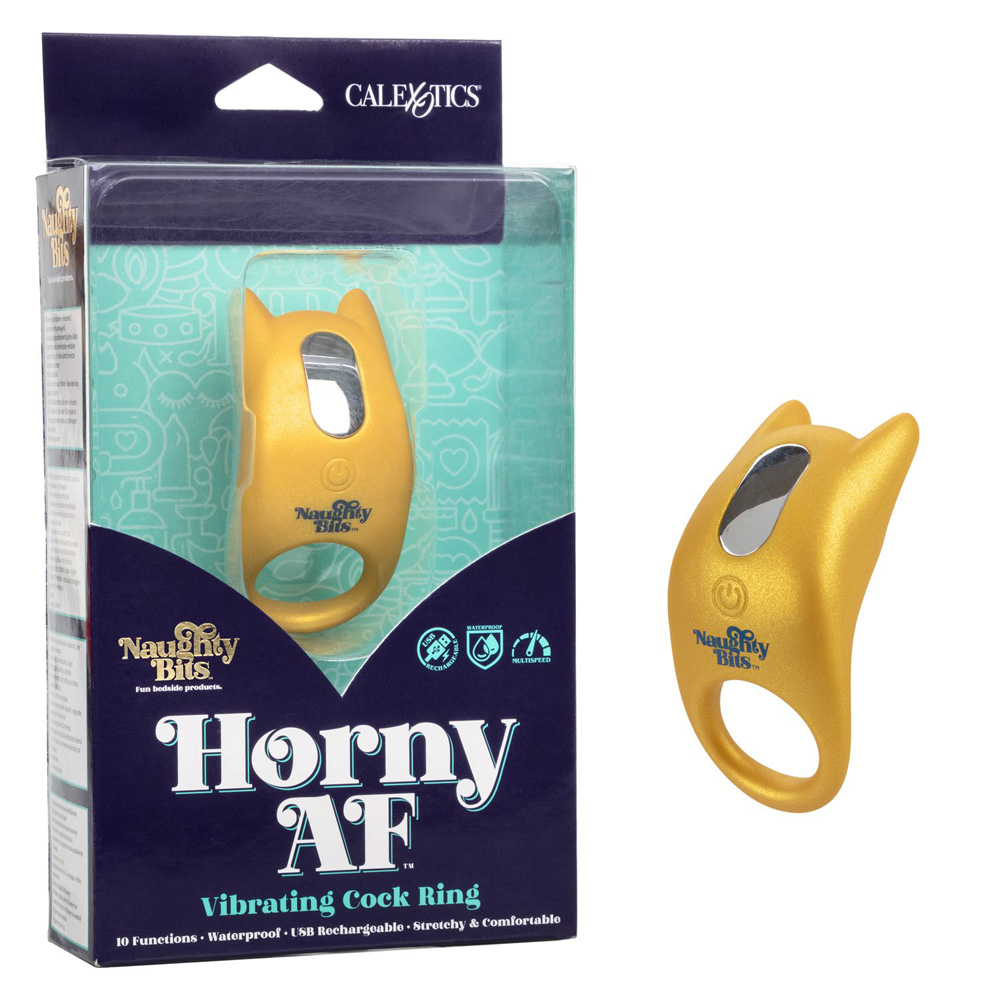 Naughty Bits Horny Af Vibrating Cock Ring 1 Naughty Bits Horny Af Vibrating Cock Ring