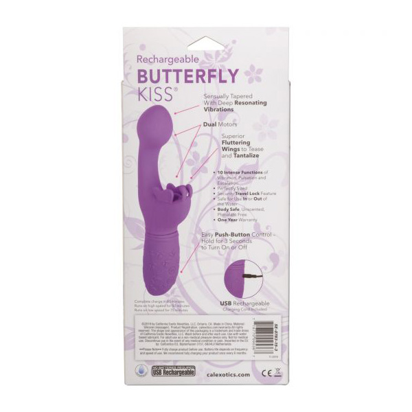 Rechargeable Butterfly Kiss Purple 2 Rechargeable Butterfly Kiss Purple - Image 2
