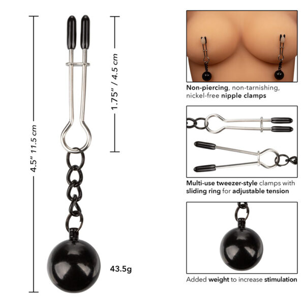 Nipple Grips Weighted Tweezer Nipple Clamps - Image 3